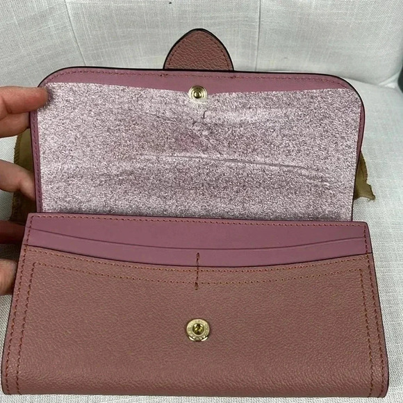 NWT Authentic Burberry Dusty Pink Hamilton Soft Grain Leather Wallet Bi-fold - Picture 5 of 16